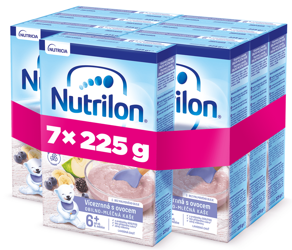 Nutrilon Pronutra Viaczrnná kaša s ovocím 7 x 225 g, 6+